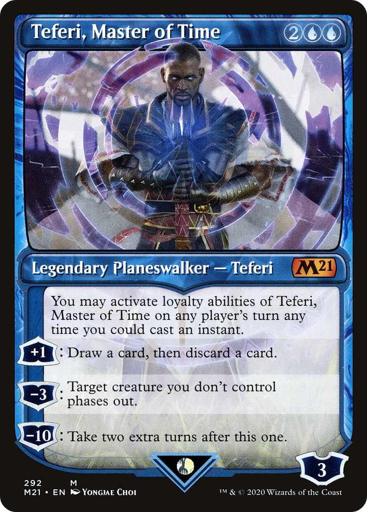 Teferi, Master of Time (Showcase) (292) [Core Set 2021]-1
