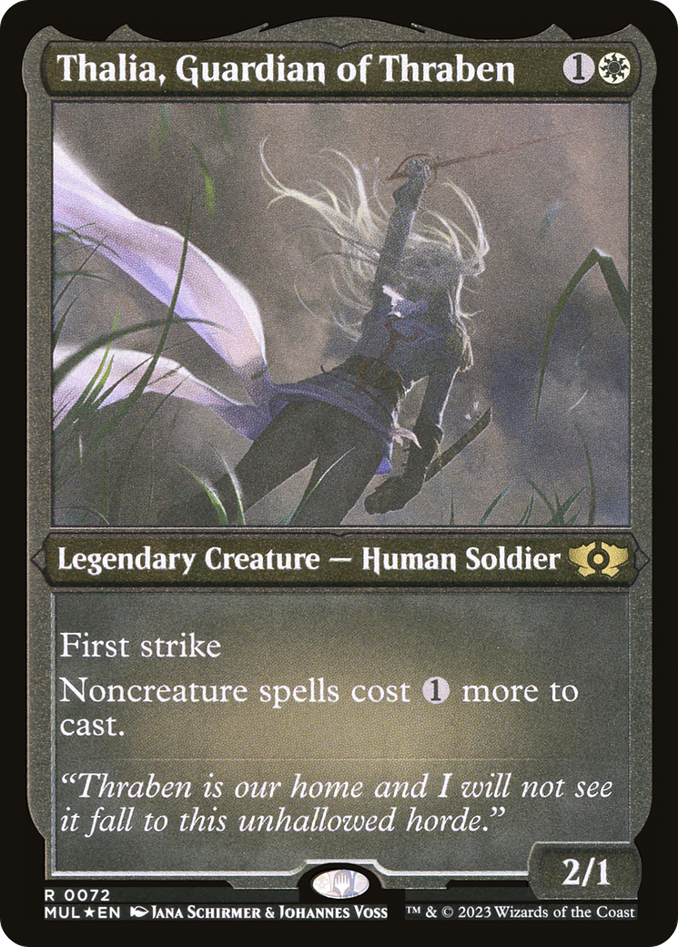 Thalia, Guardian of Thraben (Foil Etched) (MUL-072) - Multiverse Legends Foil-1