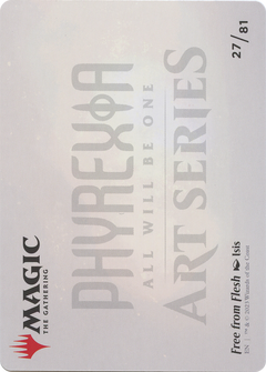 Free from Flesh // Free from Flesh (AONE-027) - Phyrexia: All Will Be One Art Series (Borderless) Foil-2