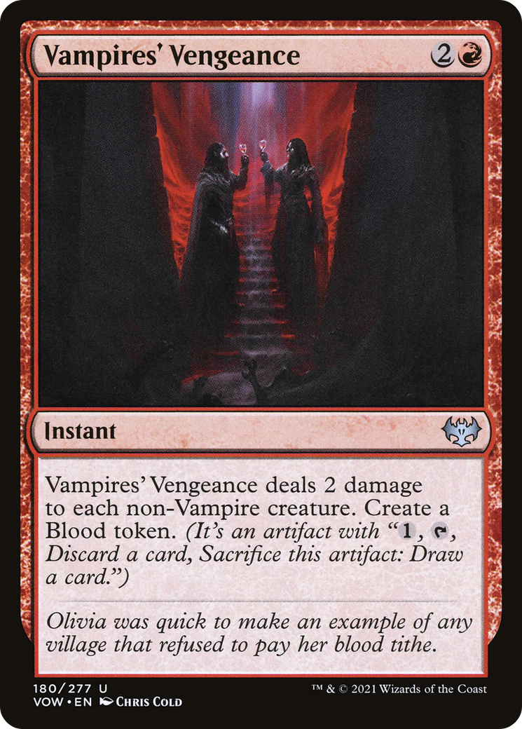Vampires' Vengeance (VOW-180) - Innistrad: Crimson Vow Foil-1