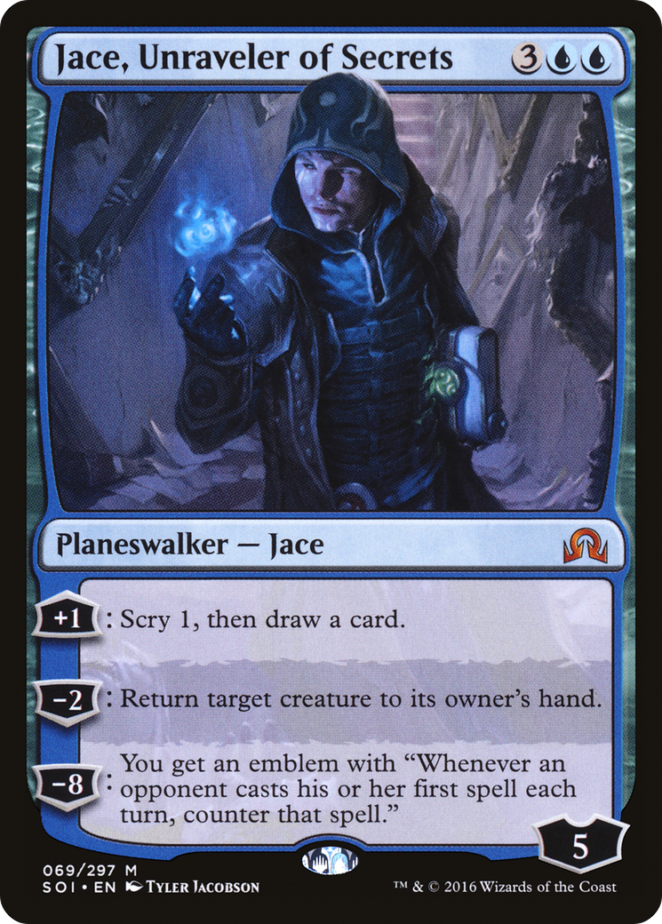 Jace, Unraveler of Secrets [Shadows over Innistrad]-1