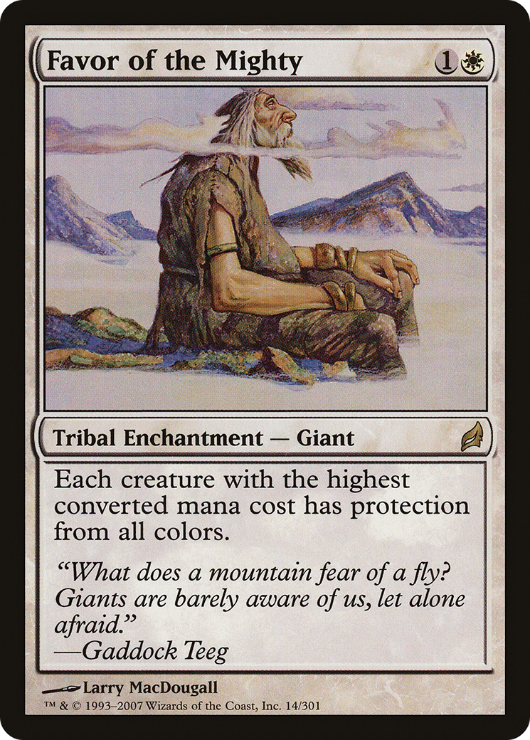 Favor of the Mighty [Lorwyn]-1