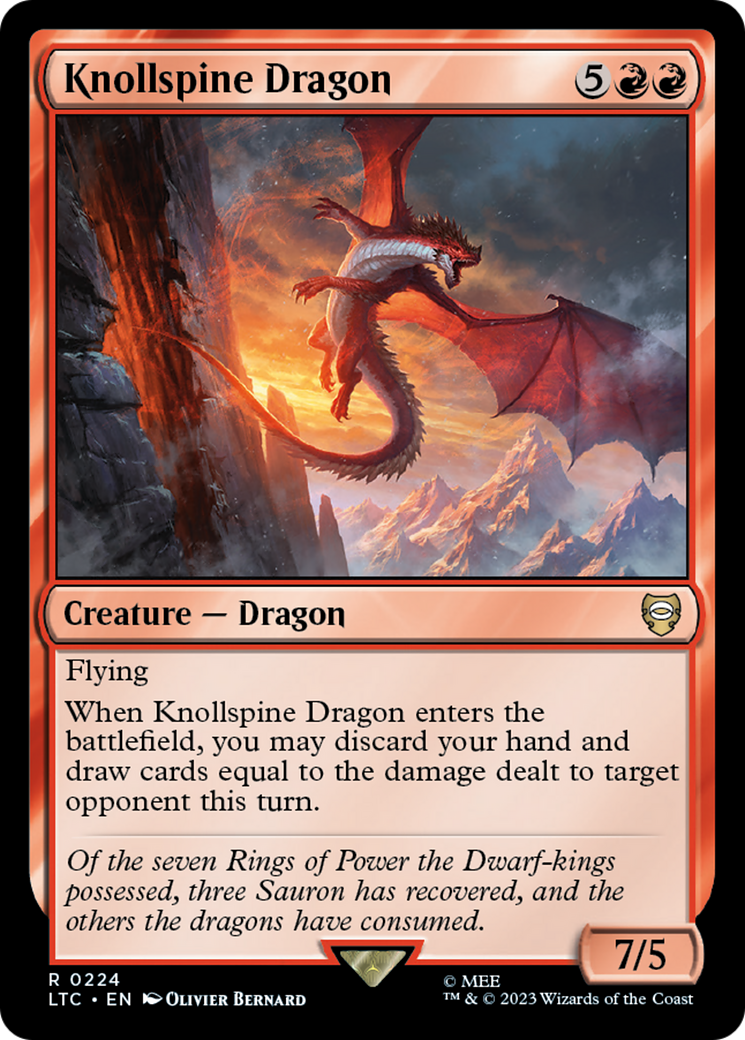 Knollspine Dragon [The Lord of the Rings: Tales of Middle-Earth Commander]-1