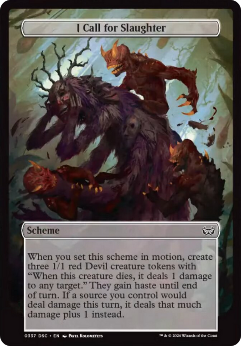 I Call for Slaughter (Full Art) [Duskmourn: Archenemy]-2