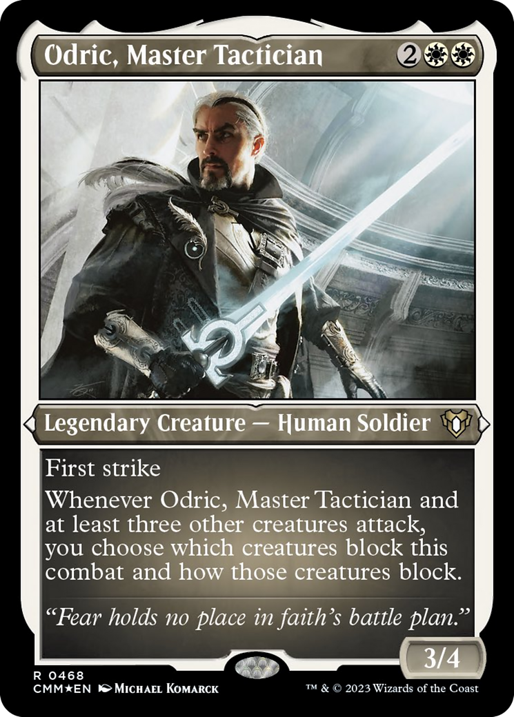 Odric, Master Tactician (Foil Etched) [Commander Masters]-1