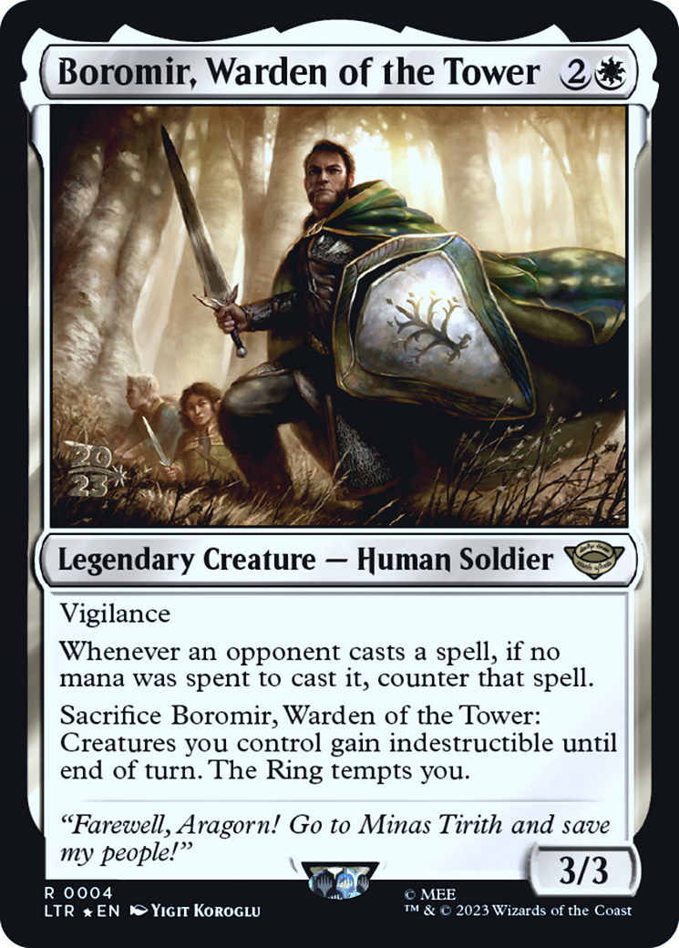 Boromir, Warden of the Tower [The Lord of the Rings: Tales of Middle-Earth Prerelease Promos]-1