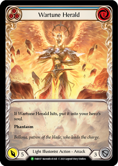 Wartune Herald (Blue Extended Art) [FAB037] (Promo)  Rainbow Foil-1
