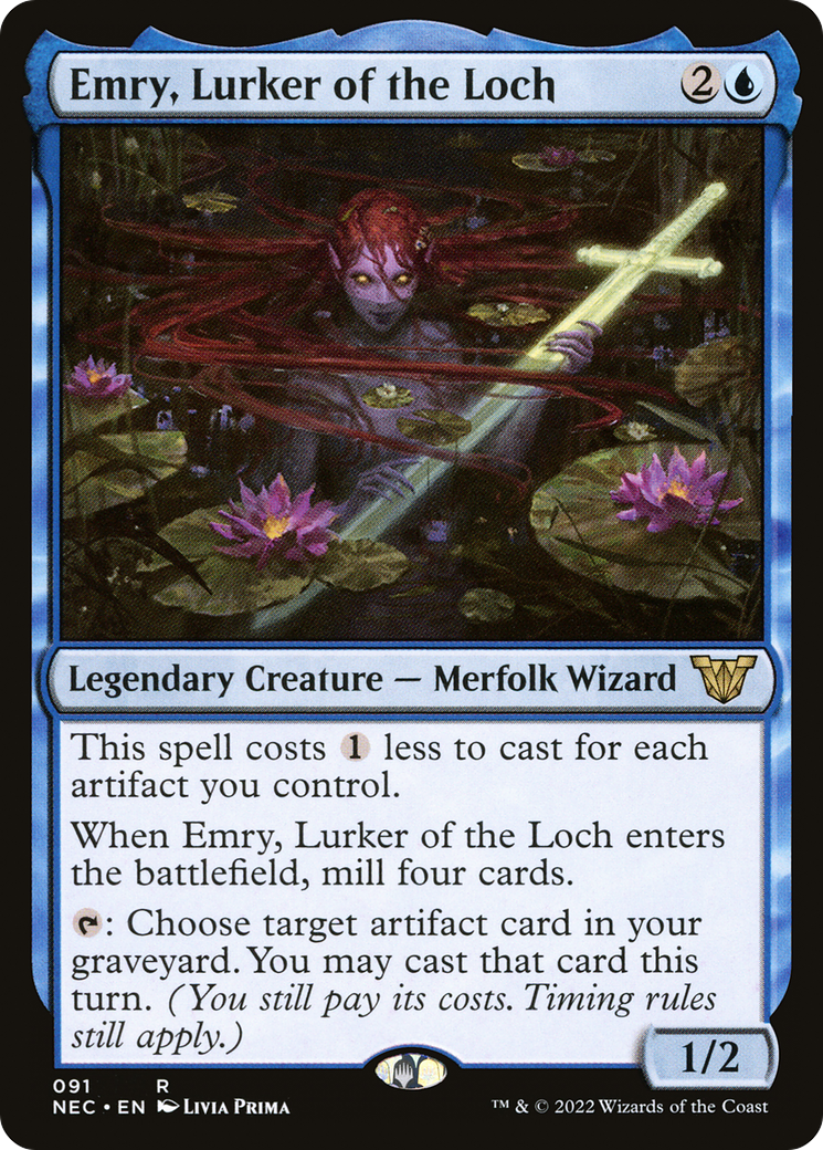 Emry, Lurker of the Loch [Kamigawa: Neon Dynasty Commander]-1
