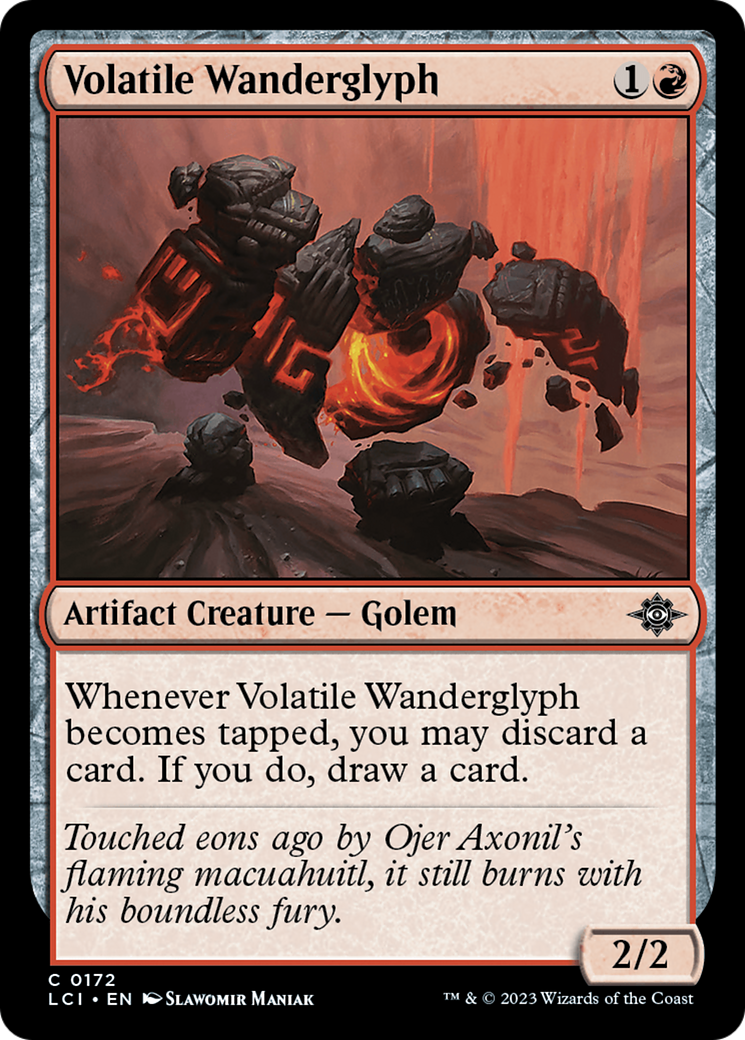 Volatile Wanderglyph (LCI-172) - The Lost Caverns of Ixalan Foil-1