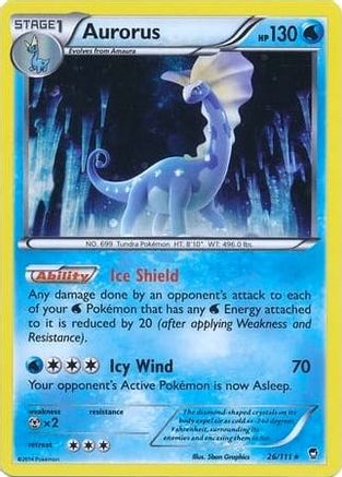 Aurorus (26/111) (Cosmos Holo) [XY: Furious Fists]-1