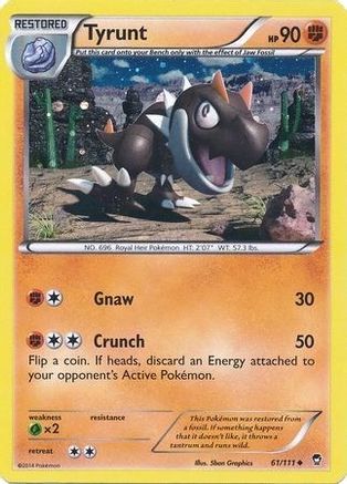 Tyrunt (61/111) (Cosmos Holo) [XY: Furious Fists]-1