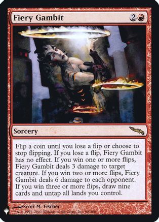 Fiery Gambit (LIST-090) - The List Reprints Foil-1