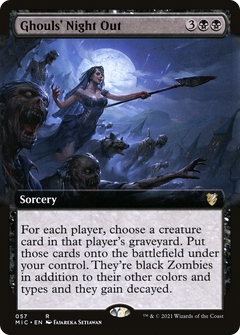Ghouls' Night Out (Extended Art) [Innistrad: Midnight Hunt Commander]-1