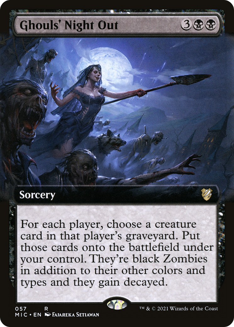Ghouls' Night Out (Extended Art) [Innistrad: Midnight Hunt Commander]-1