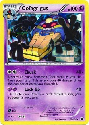 Cofagrigus (52/108) (Cracked Ice Holo) (Theme Deck Exclusive) [Black & White: Dark Explorers]-1