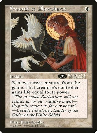 Swords to Plowshares (4th Place) (Arena League) (OVER-) - Oversize Cards-1