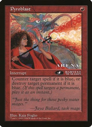 Pyroblast (4th Place) (Oversized) [Oversize Cards]-1
