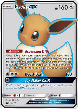 Eevee GX (SM242) [Sun & Moon: Black Star Promos]-1