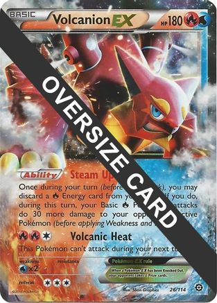 Volcanion EX (26/114) (Jumbo Card) [XY: Steam Siege]-1