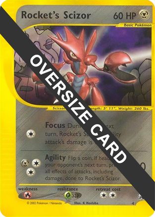 Rocket's Scizor (4) (Jumbo Card) [Best of Promos]-1