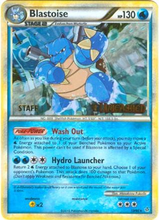 Blastoise (13/95) (Staff Prerelease Promo) [HeartGold & SoulSilver: Black Star Promos]-1