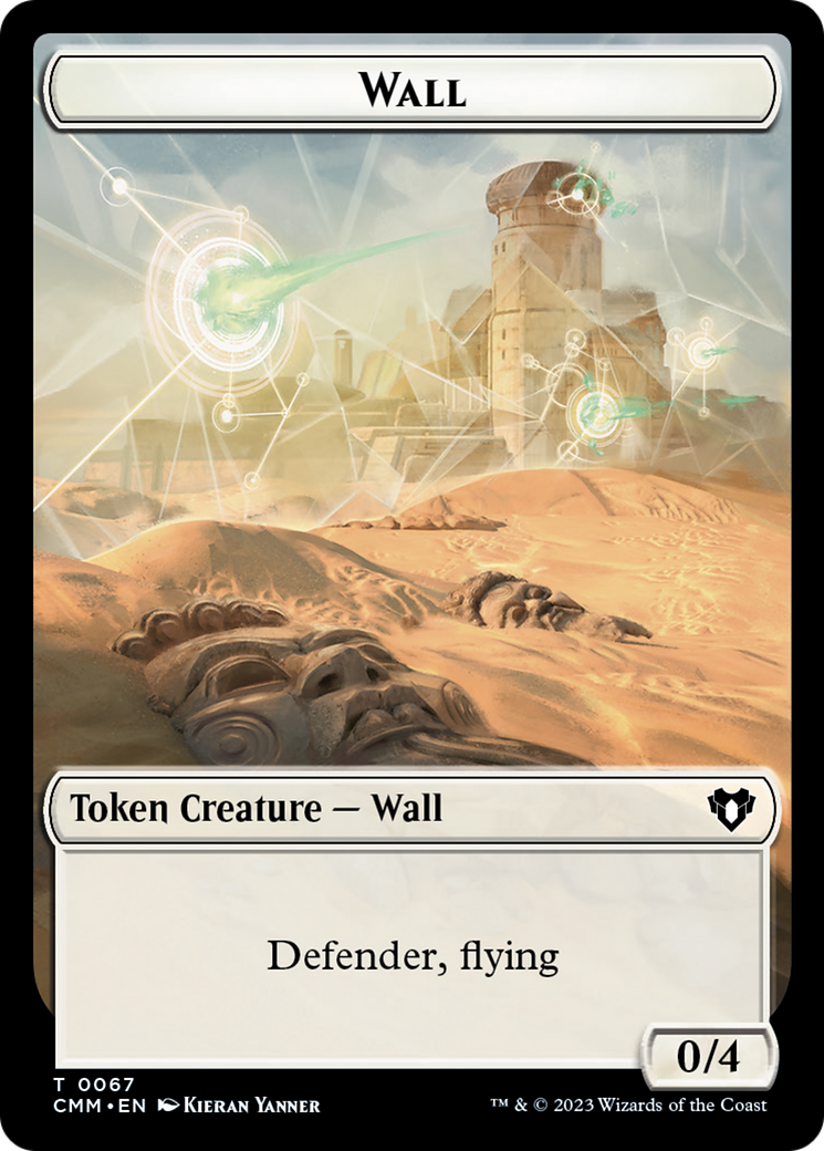 Wall // Kor Ally Double-Sided Token [Commander Masters Tokens]-1