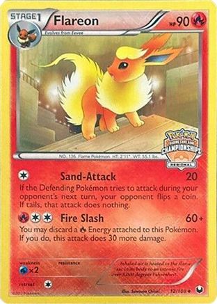Flareon (12/108) (Regional Championship 2013 Promo) [Black & White: Dark Explorers]-1