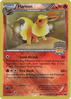 Flareon (12/108) (Regional Championship 2013 Promo Staff) [Black & White: Dark Explorers]-1