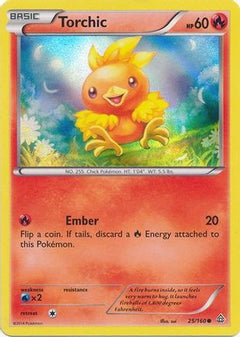 Torchic (25/160) (Sheen Holo) [XY: Primal Clash]-1