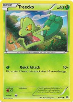 Treecko (6/160) (Sheen Holo) [XY: Primal Clash]-1