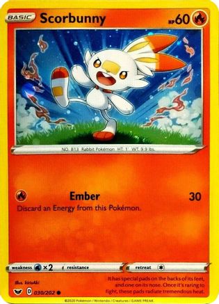 Scorbunny (030/202) (Cosmos Holo) [Sword & Shield: Base Set]-1