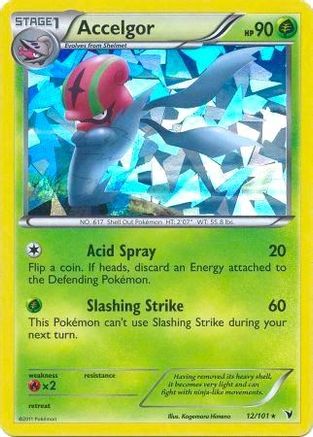 Accelgor (12/101) (Cracked Ice Holo) (Theme Deck Exclusive) [Black & White: Noble Victories]-1
