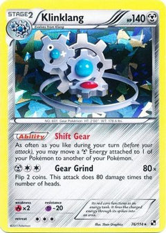 Klinklang (76/114) (Cracked Ice Holo) (Blister Exclusive) [Black & White: Base Set]-1