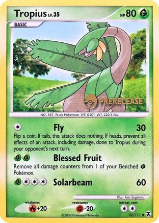 Tropius (52/111) (Prerelease Promo) [Nintendo: Black Star Promos]-1
