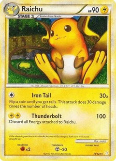 Raichu (10/123) (Cracked Ice Holo) [HeartGold & SoulSilver: Base Set]-1