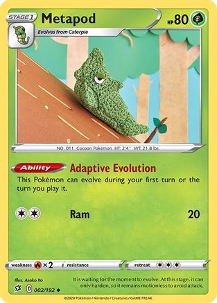 Metapod (002/192) [Sword & Shield: Rebel Clash]-1