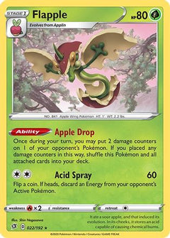 Flapple (022/192) [Sword & Shield: Rebel Clash]-1