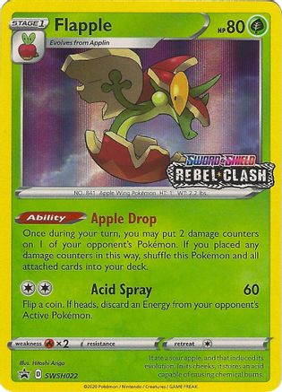 Flapple (SWSH022) (Prerelease Promo) [Sword & Shield: Black Star Promos]-1