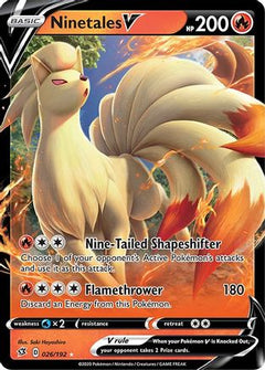 Ninetales V (026/192) [Sword & Shield: Rebel Clash]-1