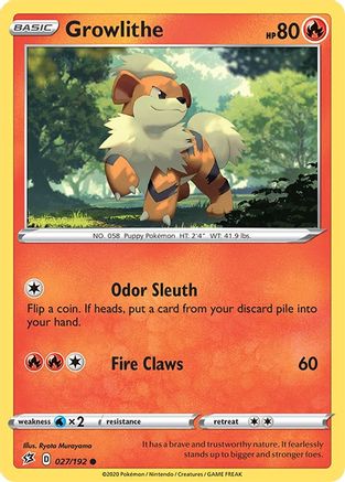 Growlithe (027/192) [Sword & Shield: Rebel Clash]-1