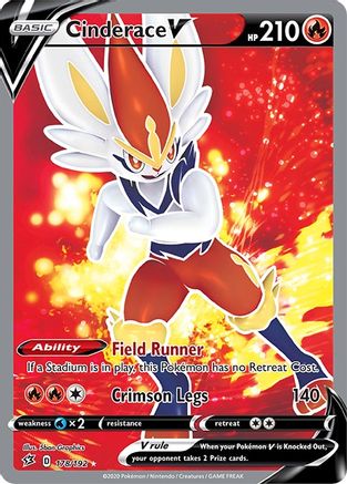 Cinderace V (178/192) [Sword & Shield: Rebel Clash]-1