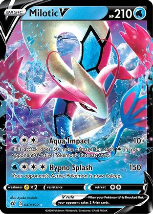 Milotic V (043/192) [Sword & Shield: Rebel Clash]-1