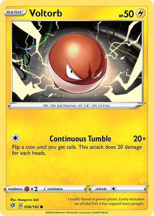 Voltorb (056/192) [Sword & Shield: Rebel Clash]-1