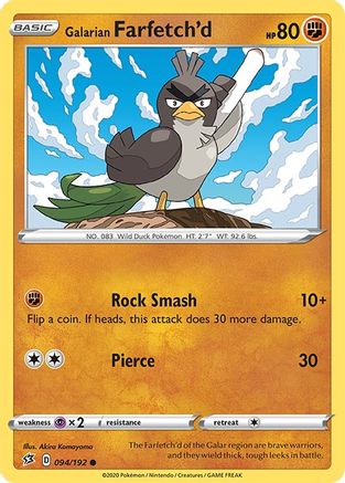 Galarian Farfetch'd (094/192) [Sword & Shield: Rebel Clash]-1