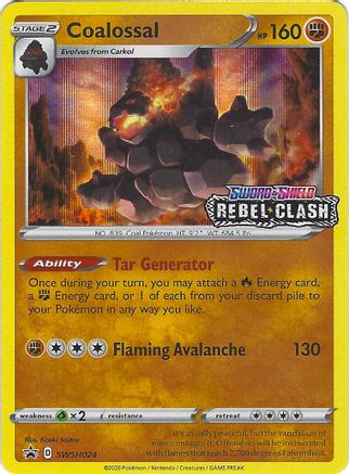 Coalossal (SWSH024) (Prerelease Promo) [Sword & Shield: Black Star Promos]-1