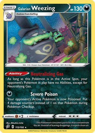Galarian Weezing (113/192) [Sword & Shield: Rebel Clash]-1