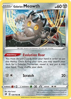 Galarian Meowth (126/192) [Sword & Shield: Rebel Clash]-1