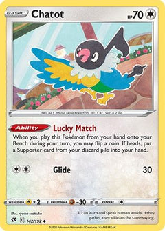Chatot (142/192) [Sword & Shield: Rebel Clash]-1