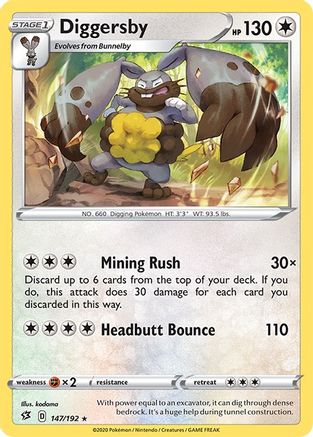 Diggersby (147/192) [Sword & Shield: Rebel Clash]-1