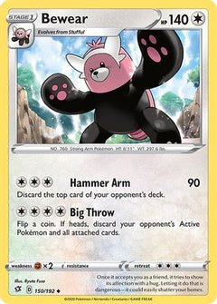 Bewear (150/192) [Sword & Shield: Rebel Clash]-1